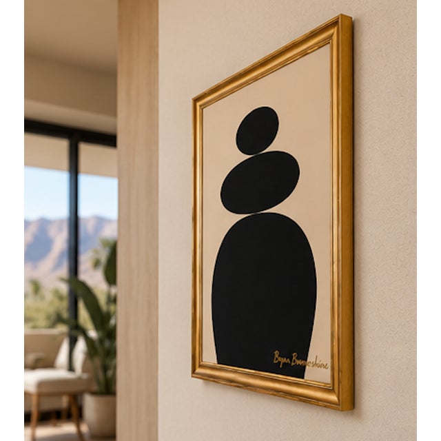 Contemporary Title: Calm Layers, Framed, Modern Painting by Bryan Boomershine For Sale - Image 3 of 7
