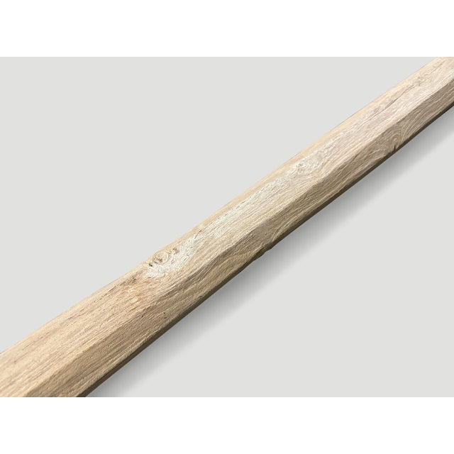 Wood Andrianna Shamaris Midcentury Hand Carved Wood Oar For Sale - Image 7 of 18