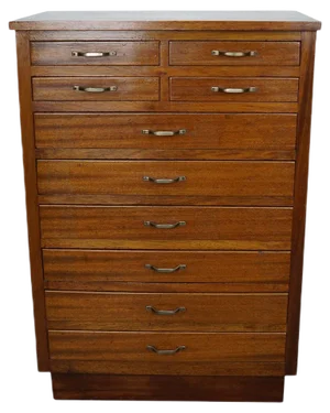 Antique Dutch Mahogany Dentist Cabinet, 1930s