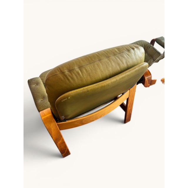 Olive Green Lounge Chairs from Göte Möbler, Sweden, 1970s, Set of 2 For Sale - Image 10 of 11