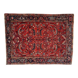 Antique Persian Heriz, 6'8" X 8'9" For Sale