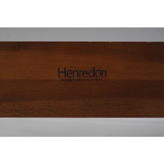 Henredon King Size Victorian Style Walnut Bed For Sale - Image 17 of 18