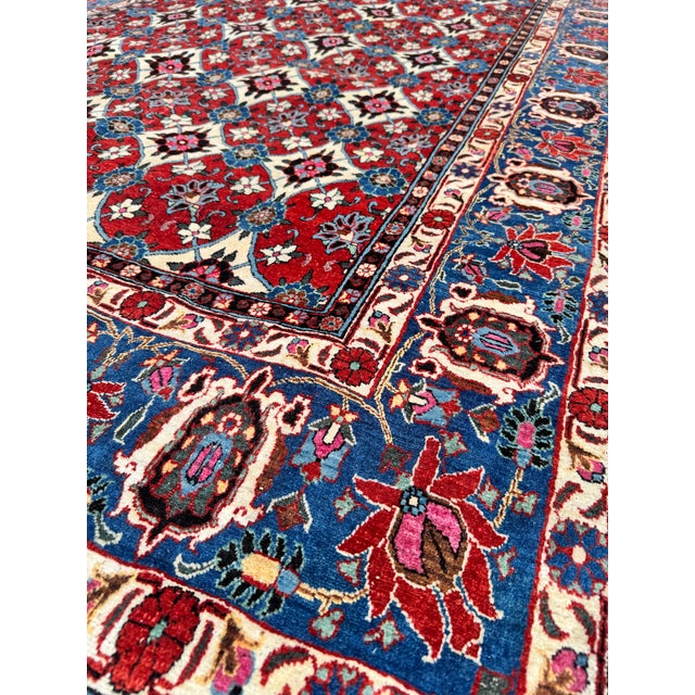 Antique Veramin Rug in Wool, 1920s For Sale - Image 9 of 18