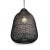 Contemporary Black Wicker Bottle Pendant Light Medium For Sale - Image 3 of 7
