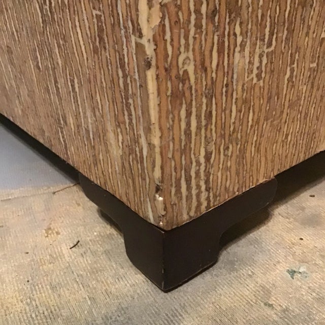 Upholstered Bench Seating With Storage Ottoman Bench, Circa 1970s For Sale - Image 10 of 12