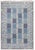 Flatweave Modern Geometric Stripe Slate Gray Rug "Cresta" by Doris Leslie Blau For Sale
