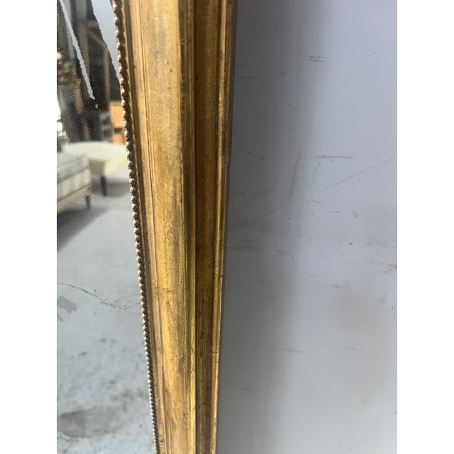Rococo Style Gilded Mirror in Wood and Gilded Stucco, 1800s For Sale - Image 11 of 13