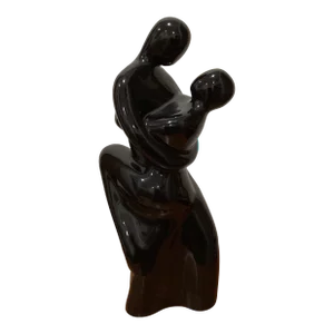 Mid 20th Century Art Deco Style Royal Haeger Statue "Lovers Dancing Couple” Ceramic Art Pottery