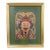 Antique 1800s Yao Taoist Paper Ceremonial Mask From Vietnam Matted and Framed For Sale