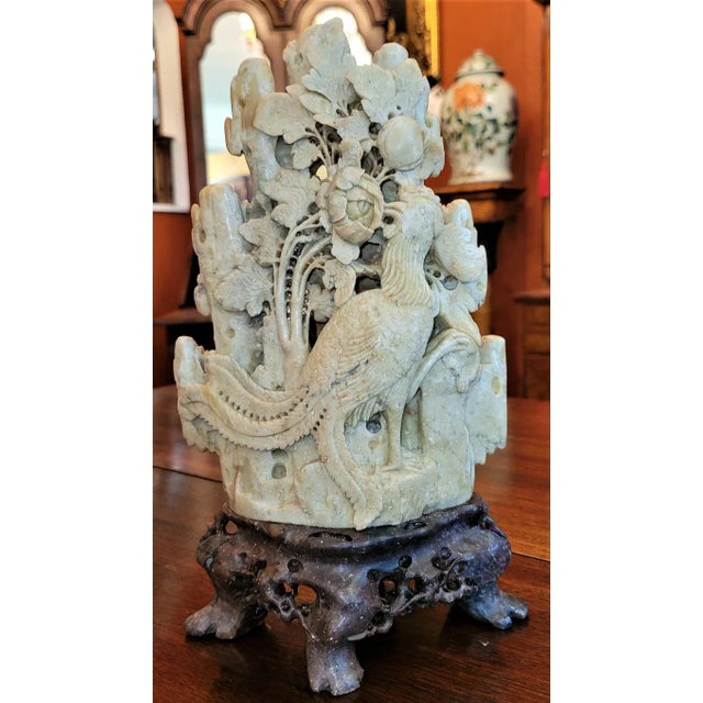 20c Medium Chinese Soapstone Carving For Sale - Image 4 of 8