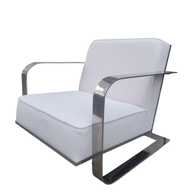 20th Century Chromed Metal Armchair from Ralph Lauren For Sale - Image 15 of 18