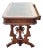 Antique 19th C American Victorian Walnut Parlor Table New Leather Top For Sale