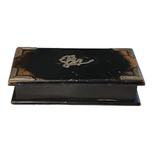 1897 Hallmarked English Silver Top Pin Box