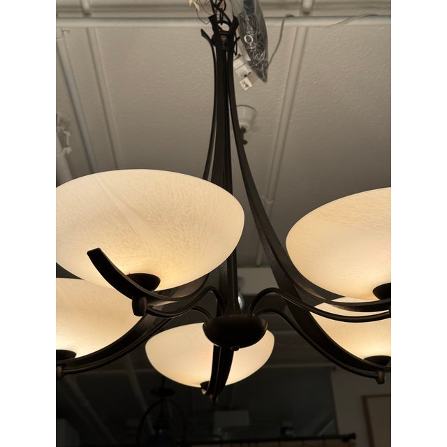 Hubbardton Forge Aegis Five Light Chandelier For Sale - Image 11 of 12