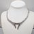 Mid-Century Modern Vintage 1970s Signed Monet Rhodium Plated Tubular Necklace For Sale - Image 3 of 11
