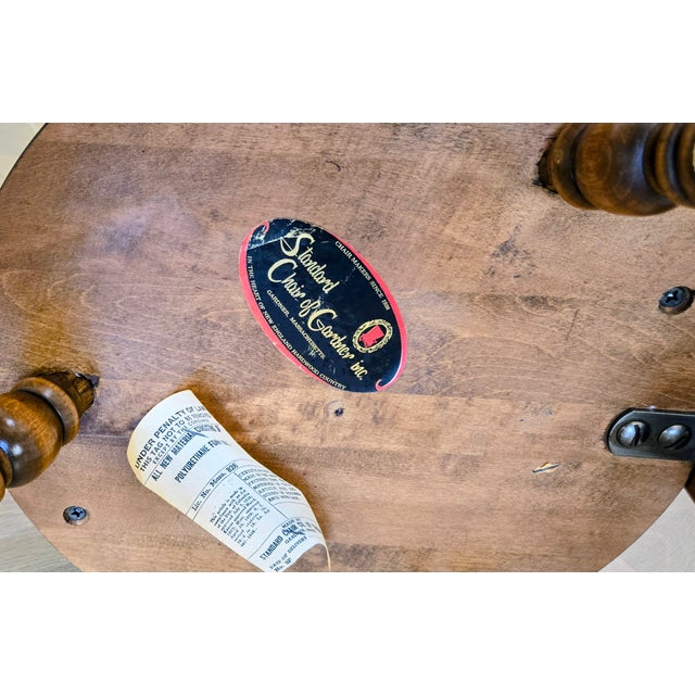 Wood 1960s Hand-Painted Ram Accent Chair – 3-Leg Maple, Standard Chair of Gardner For Sale - Image 7 of 9