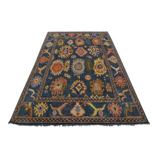 Anatolia Rug 9’3” X 12′ Blue Wool Modern Hand-Knotted Oriental Carpet For Sale