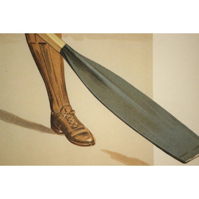 Paint "Benjie" Oarsman by 'Spy' for Vanity Fair C1894 For Sale - Image 7 of 9