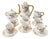 Antique Coffee Set by Malaveix and Granger for Limoges Porcelain, 1920, Set of 16 For Sale