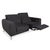 Dark Grey Fabric Pravo Two-Seater Sofa with Electric Function from BoConcept For Sale - Image 6 of 18