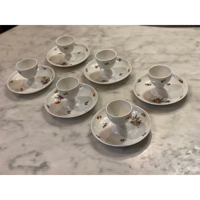 Antique Nymphenburg Porcelain Egg Cups - Set of 6 For Sale - Image 11 of 11