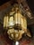 Monumental Arab-Moorish Hanging Lantern in Pierced Metal with Translucent Panels, 1920s For Sale - Image 3 of 5