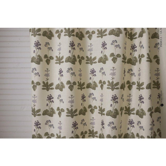 Not Yet Made - Made To Order Lauren Servati Textiles, Primula Fabric in Lilac For Sale - Image 5 of 6