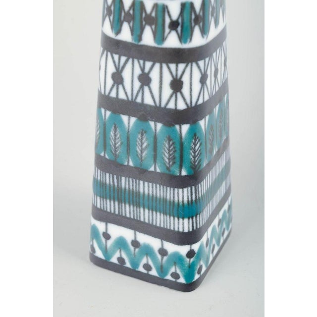 20th Century Conical Alfa Vase in Faience by Upsala Ekeby / Karlskrona For Sale - Image 3 of 5