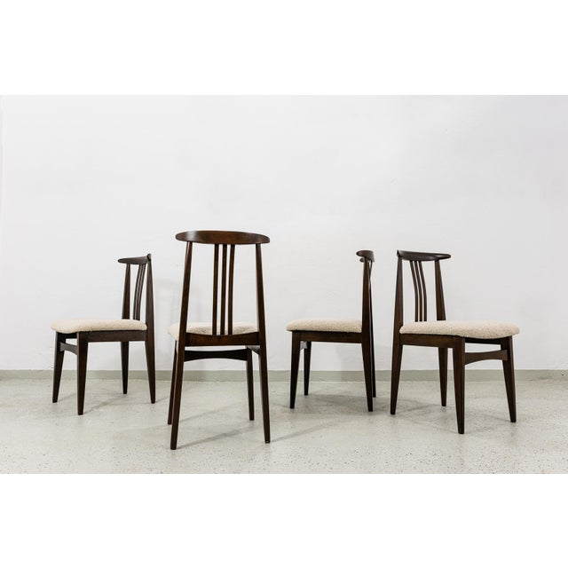 Vintage Dining Chairs by M. Zieliński, 1960s, Set of 4 For Sale - Image 12 of 17