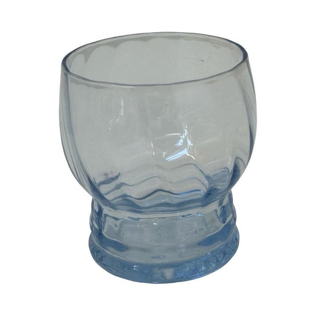 Small Swedish Blue Shot Glasses from Eda Glasbruk, 1930, Set of 6 For Sale - Image 4 of 8