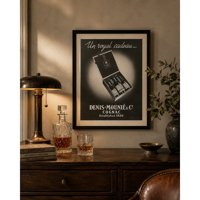 Paper Henri Lemonnier, Cognac Advertising Poster, 1950s, Paper For Sale - Image 7 of 7