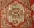 Textile Geometric Design Vintage Hand Knotted Turkish Oushak Rug in Mid-Century Modern Soft Red and Green For Sale - Image 7 of 13