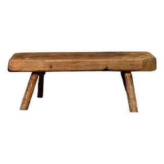 Rustic Coffee Table in Larch For Sale