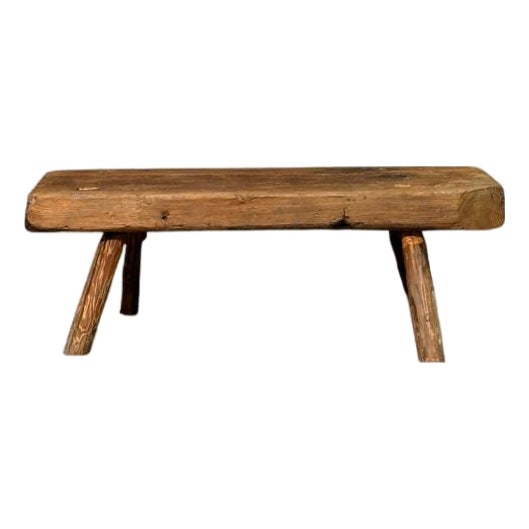 Rustic Coffee Table in Larch For Sale