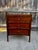 Fine mahogany serpentine-front three-drawer chest in English Regency manner. Features dovetailed drawer construction,...