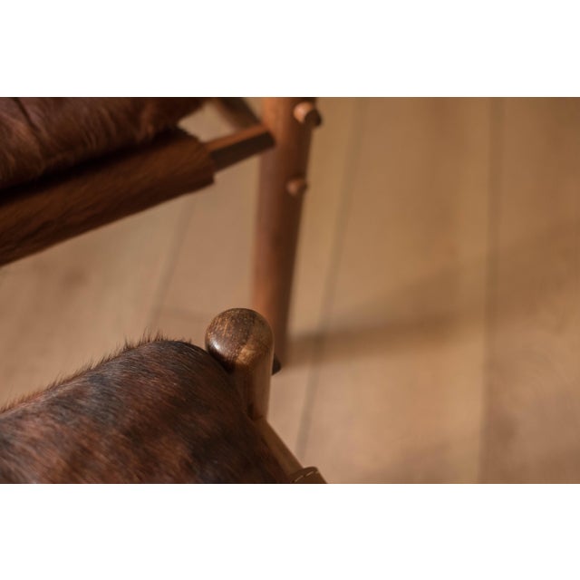 Mid Century Rosewood Sirocco Safari Lounge Chair and Ottoman by Arne Norell For Sale - Image 16 of 18