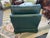Late 20th Century Green Vinyl Club Chair For Sale - Image 4 of 8