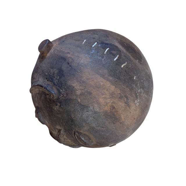 1980s Vintage Kuba Wooden Cup Figural Head Congo 8.5" W For Sale - Image 5 of 9