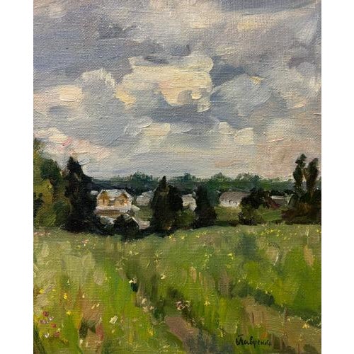 Boris Lavrenko, Landscape, Oil on Canvas, 1990s For Sale - Image 4 of 6