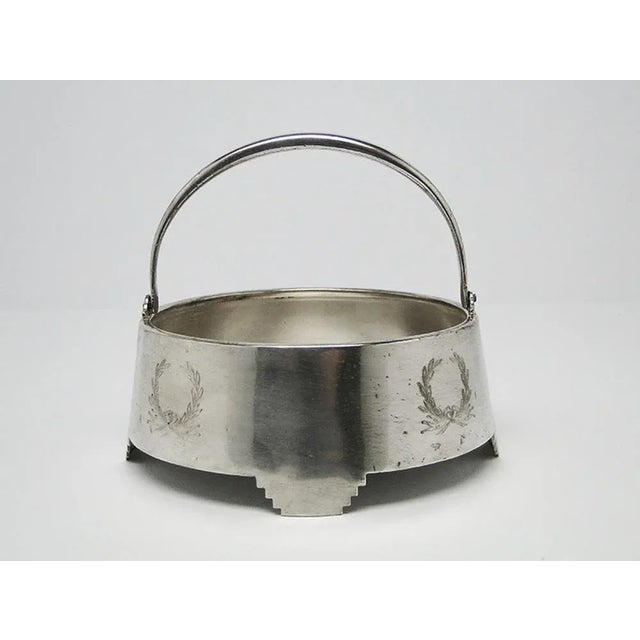 Silver Art Nouveau Sugar Bowl, Poland, 1890s For Sale - Image 8 of 10