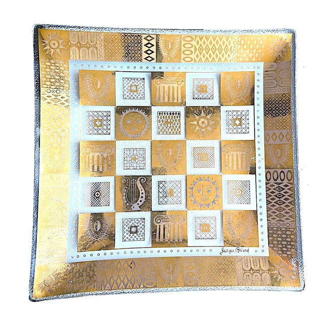 Mid-Century Georges Briard Celeste Gold Plate Circa 1960s For Sale - Image 10 of 12