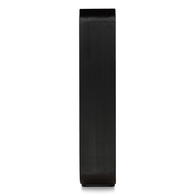 Mid-Century Modern Century Black Solid Wood Shelf / Bookcase For Sale - Image 3 of 5
