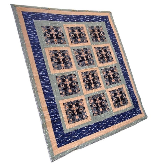 Contemporary Alligator Quilt One of a Kind Twin Size Quilt for Your Bed For Sale - Image 3 of 10