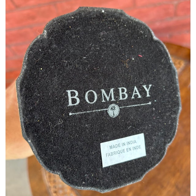 Vintage Bombay Company Brass Candlestick Holder With Scalloped Base For Sale In Kansas City - Image 6 of 6