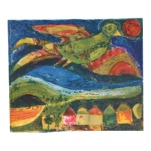 Bird Flying Over Town, Judith Bledsoe