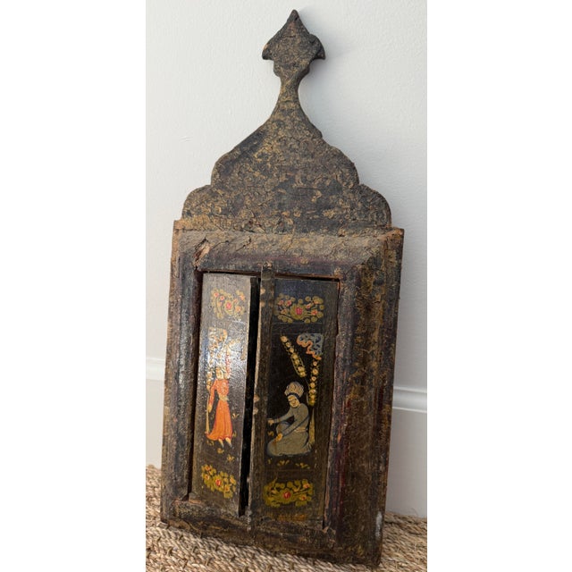 Antique Persian Quajar Wall Mirror For Sale - Image 10 of 12