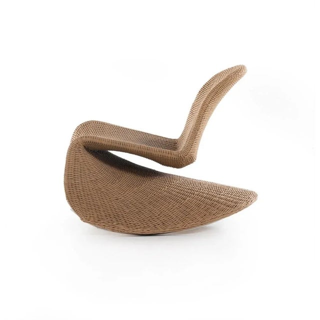 Brown Four Hands Portia Outdoor Rocking Chair, Natural For Sale - Image 8 of 13