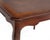 French Louis XV Provincial Style Embossed Leather Top Cabriole Legs Card Games Table For Sale - Image 11 of 15