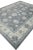 Early 21st Century Early 21st Century Gray & Blue Floral Design Handwoven Wool Turkish Oushak Rug 9' X 11'10" For Sale - Image 5 of 8