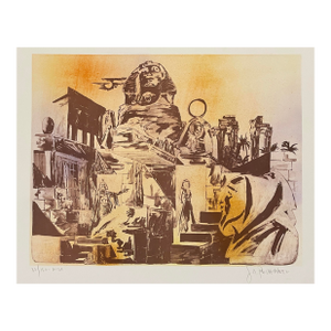 1982 Joseph Pecsenke Aida Verdi Opera Lithograph